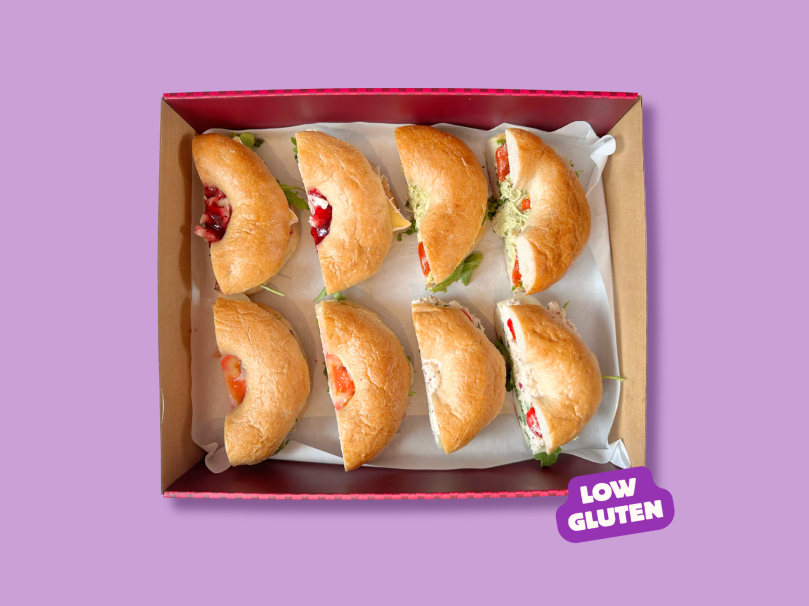 Low Gluten Bagels Large Box (8)