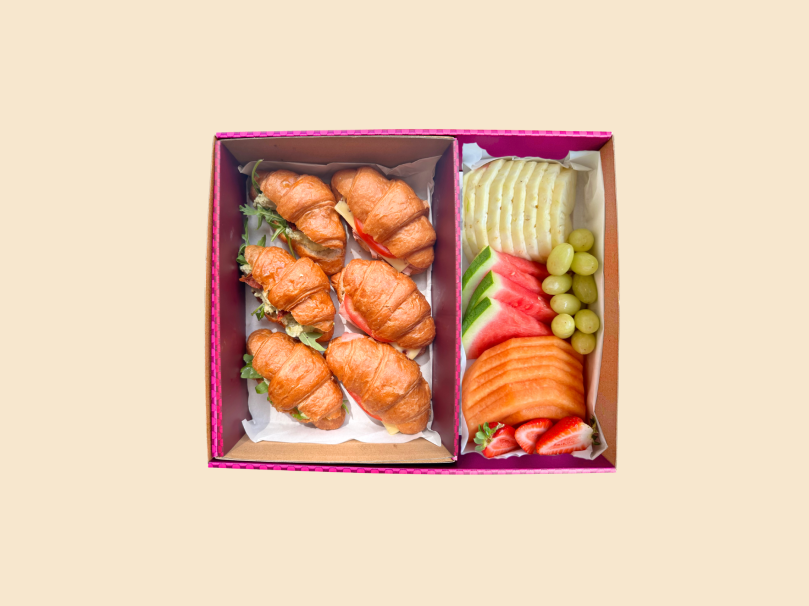 Mini Croissant & Fruit Combo - Medium